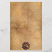Medieval zegel van de Templar van de Knachten Briefpapier (Voorkant)