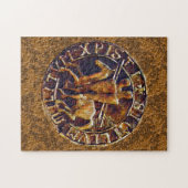 Medieval zegel van de Templar van de Knachten Legpuzzel (Horizontaal)