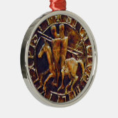 Medieval zegel van de Templar van de Knachten Metalen Ornament (Rechts)