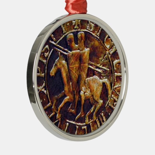 Medieval zegel van de Templar van de Knachten Metalen Ornament (Rechts)