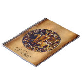 Medieval zegel van de Templar van de Knachten Notitieboek (Linkerzijde)