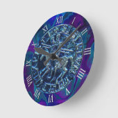 Medieval zegel van de Templar van de Knachten Ronde Klok (Hoek)