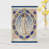 medieval zodiaal wenskaart kaart (Gele Bloem)