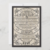  medievale renaissance Typografie Weddenschap Kaart (Voorkant)