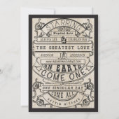  medievale renaissance Typografie Weddenschap Kaart (Achterkant)