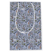 Medievele dieren melkvee blauw cadeautas (Voorkant)