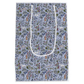 Medievele dieren melkvee blauw cadeautas (Achterkant)