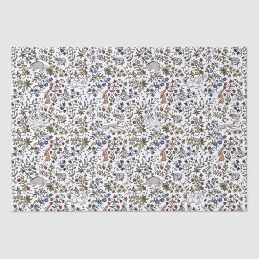 Medievele dieren melkvee vlooienpapier tissuepapier (Voorkant)