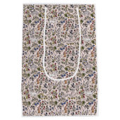 Medievele dieren melkvee vlooienroze cadeautas (Achterkant)