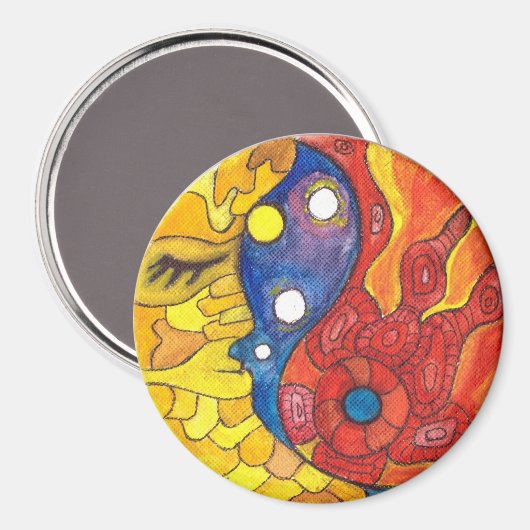 Medilludesign Moon Sun Magneet (Voorkant / Achterkant)