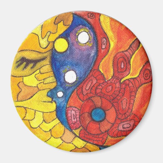 Medilludesign Moon Sun Magneet (Voorkant)