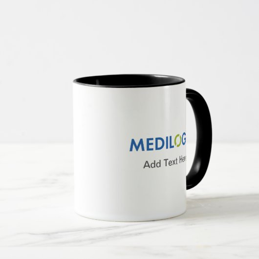 MEDILOGIX Coffee Mok Standard Logo Tekst toevoegen (Voorkant rechts)