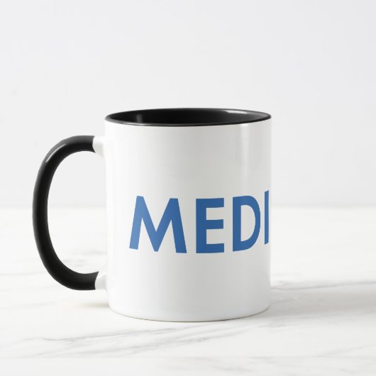 MEDILOGIX Coffee Mok Wrap Text Standaard Logo (Links)