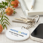 MEDILOGIX Keychain Round Add Text (Voorkant Rechts)