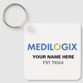 MEDILOGIX Keychain Square Add Text (Voorkant)
