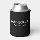 MEDILOGIX Koelbox Witte Logo Tekst toevoegen Blikjeskoeler (Blikje Voorkant)