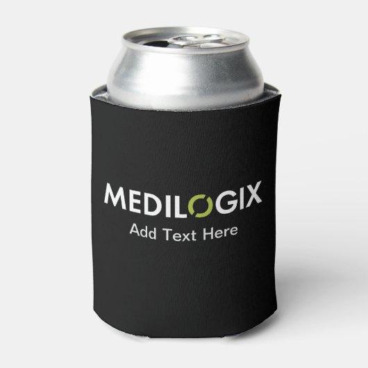 MEDILOGIX Koelbox Witte Logo Tekst toevoegen Blikjeskoeler (Blikje Voorkant)