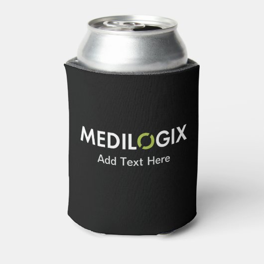 MEDILOGIX Koelbox Witte Logo Tekst toevoegen Blikjeskoeler (Blikje Achterkant)
