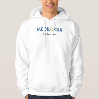 MEDILOGIX Mannen Hoodie Standard Logo Tekst toevoe