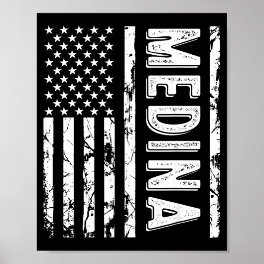 Medina Achternaam Grappige Achternaam Team Medina Poster (Voorkant)