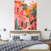 Medina Dreams: Marokkaanse oliekunst Canvas Afdruk (Insitu (Slaapkamer))