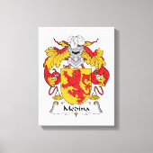 Medina Family Crest Canvas Afdruk (Voorkant)
