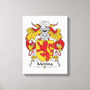 Medina Family Crest Canvas Afdruk