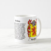 Medina Family Crest op een mok (Voorkant rechts)