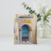 medina fes - deur briefkaart (Staand voorkant)