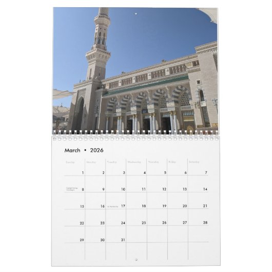 Medina Kalender (Mar 2026)