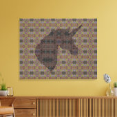 Medina Lila 333 Eenhoorn Canvas Afdruk (Insitu (Woonkamer))