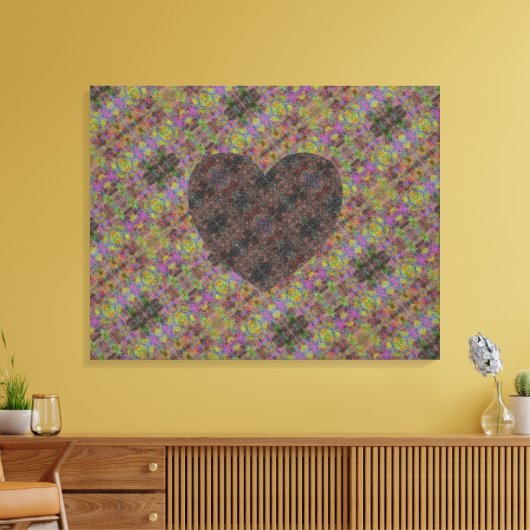 Medina Lila 333 Hart Canvas Afdruk (Insitu (Woonkamer))