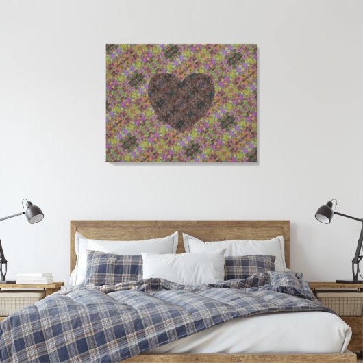 Medina Lila 333 Hart Canvas Afdruk (Insitu (Slaapkamer))
