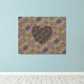 Medina Lila 333 Hart Canvas Afdruk (Insitu (Houten vloer))