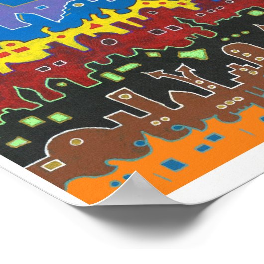 Medina of Fez - Afdruk - Oorspronkelijke grootte Poster (Hoek)