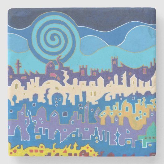 Medina of Fez - Onderzetter van de marmer Stone (Voorkant)