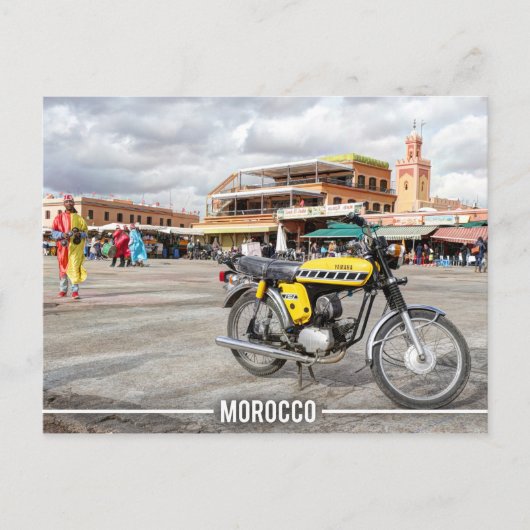 Medina of Marrakesh - Jemaa El Fnaa, Marokko Briefkaart (Voorkant)