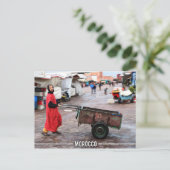 Medina of Marrakesh - Marrakesh Souk, Marokko Briefkaart (Staand voorkant)