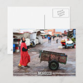 Medina of Marrakesh - Marrakesh Souk, Marokko Briefkaart (Voorkant / Achterkant)