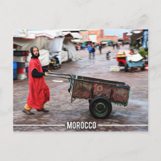 Medina of Marrakesh - Marrakesh Souk, Marokko Briefkaart