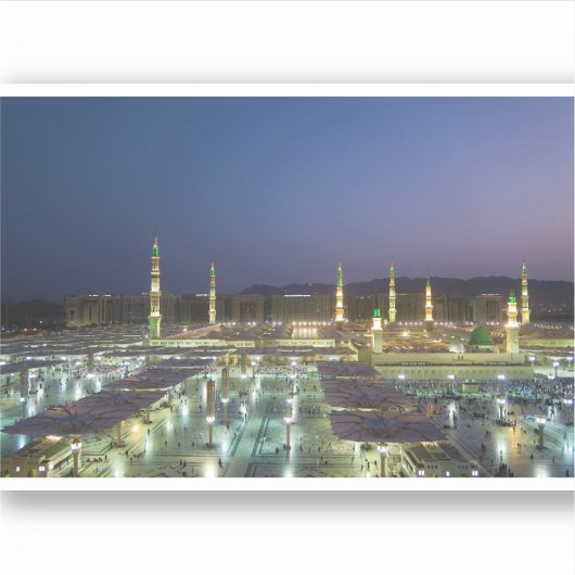 Medina Profeet Moskee Sticker (Voorkant)