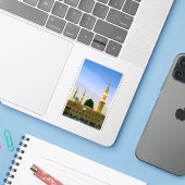 Medina Profeet Moskee Sticker (Laptop met iPhone)