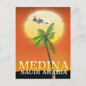 Medina Saudi-Arabië Reisposter Briefkaart (Voorkant)