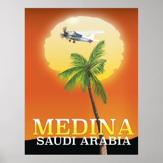 Medina Saudi-Arabië Reisposter Poster (Voorkant)