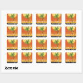 Medina Saudi-Arabië Reisposter Vierkante Sticker (Vel)