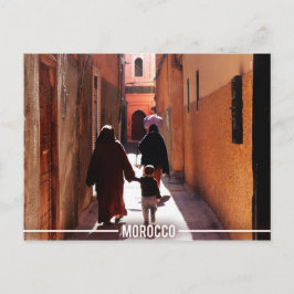 Medina Streets, Marrakesh Marokko Briefkaart