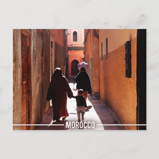 Medina Streets, Marrakesh Marokko Briefkaart (Voorkant)