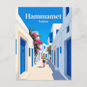 Medina van Hammamet Tunesië Briefkaart