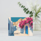 Medina van Hammamet Tunesië Briefkaart (Staand voorkant)