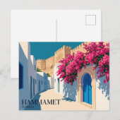 Medina van Hammamet Tunesië Briefkaart (Voorkant / Achterkant)